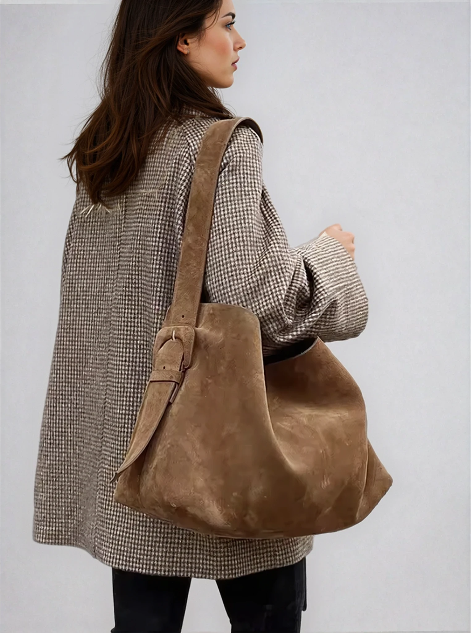 Women’s Large Suede Tote Bag