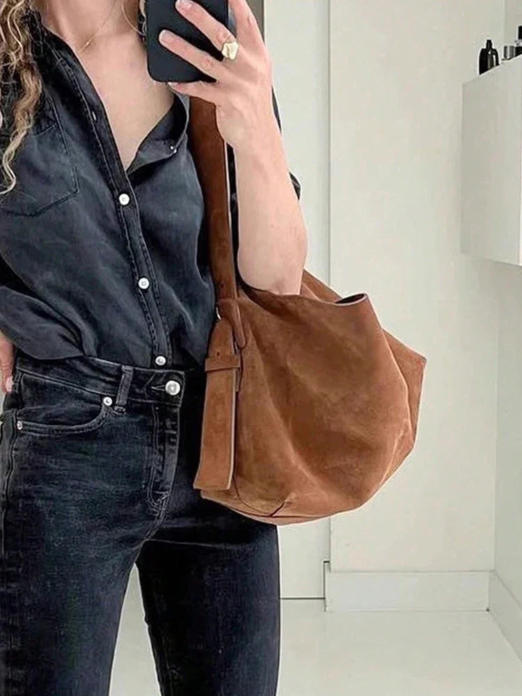 Women’s Large Suede Tote Bag