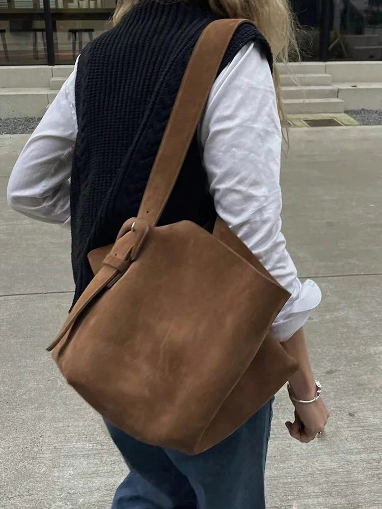 Women’s Large Suede Tote Bag