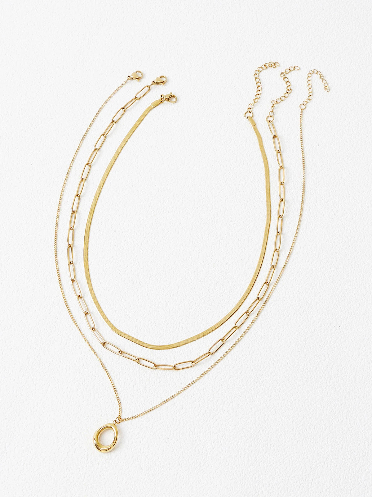 Women’s Layered Gold-Tone Necklace