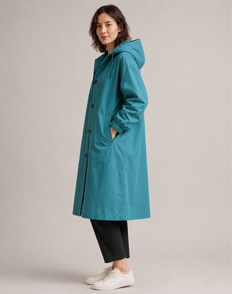 Women’s Lightweight Hooded Trench Coat