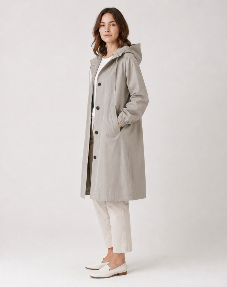 Women’s Lightweight Hooded Trench Coat