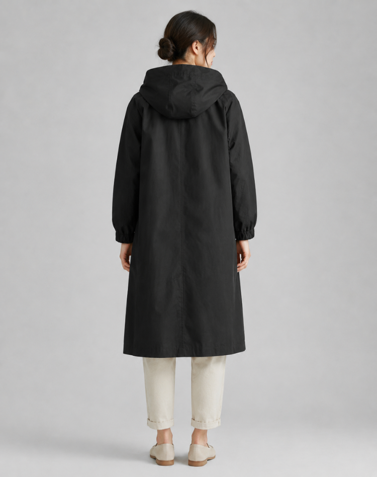Women’s Lightweight Hooded Trench Coat