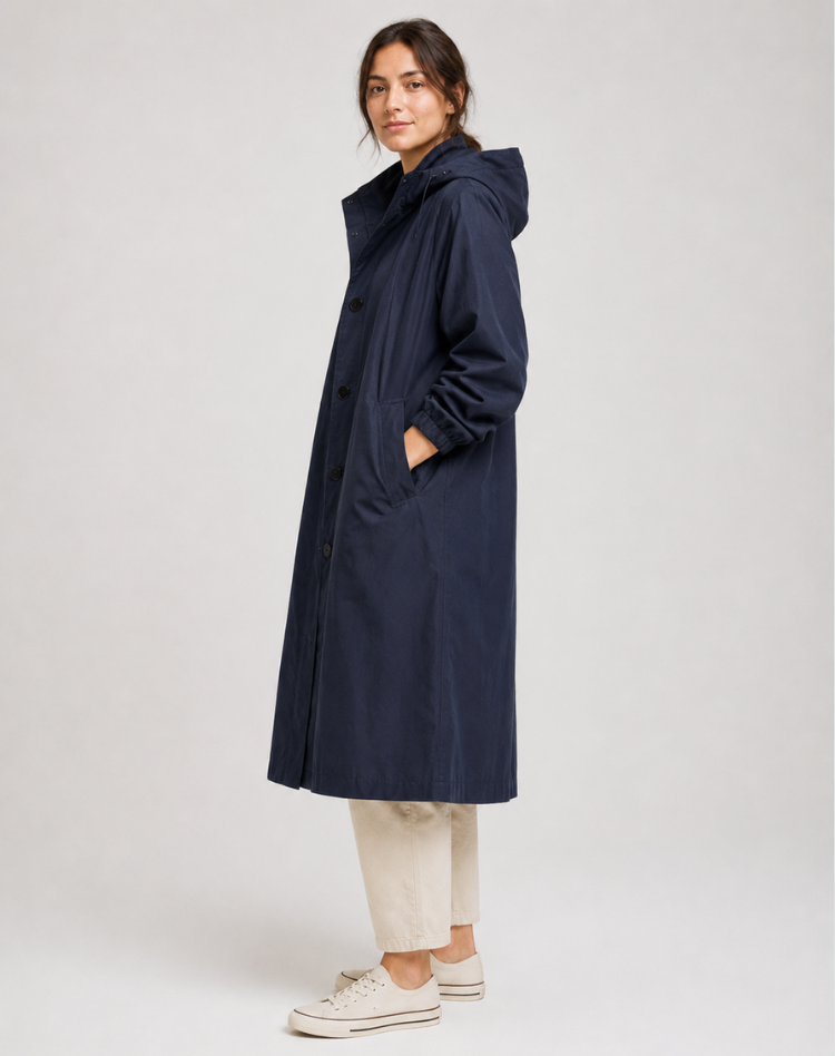 Women’s Lightweight Hooded Trench Coat