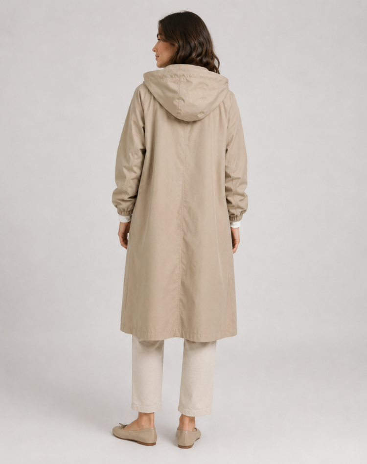 Women’s Lightweight Hooded Trench Coat