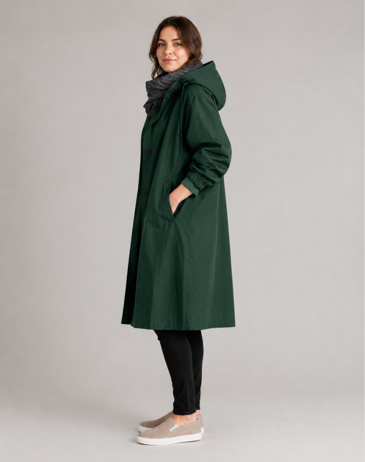 Women’s Lightweight Hooded Trench Coat