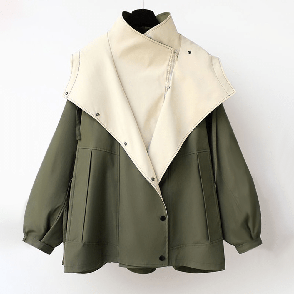 Women’s Mid-Length Zip-Up Coat