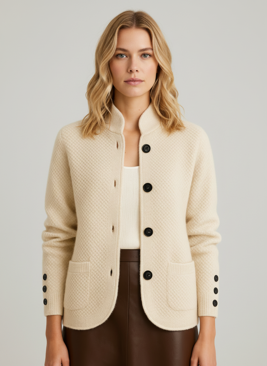 Women’s Open-Front Knitted Blazer