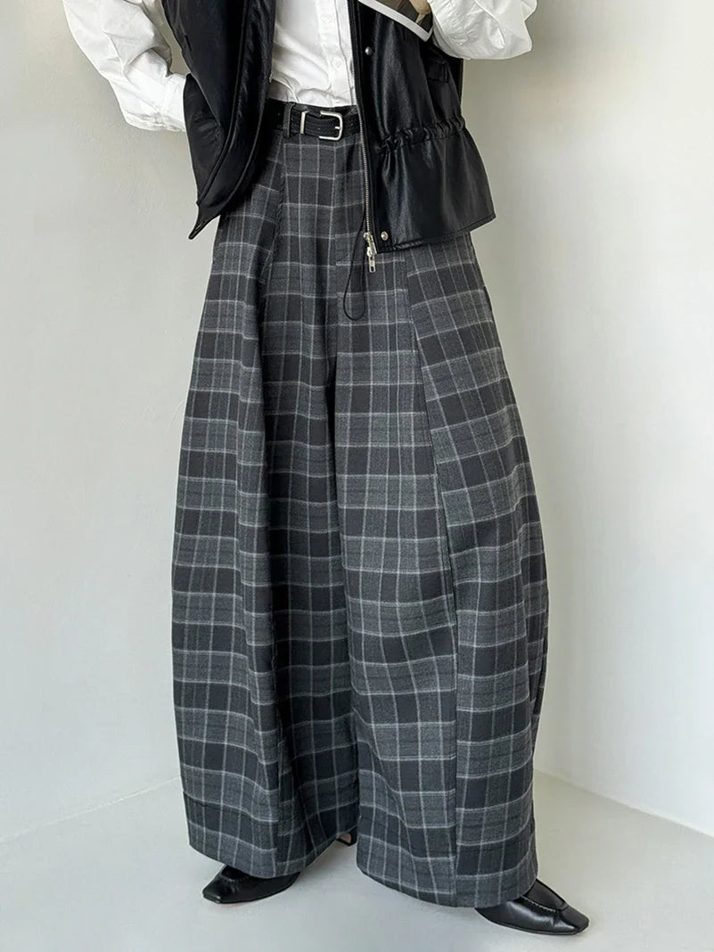 Women’s Plaid Pants Ultra-Wide