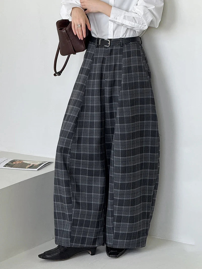 Women’s Plaid Pants Ultra-Wide