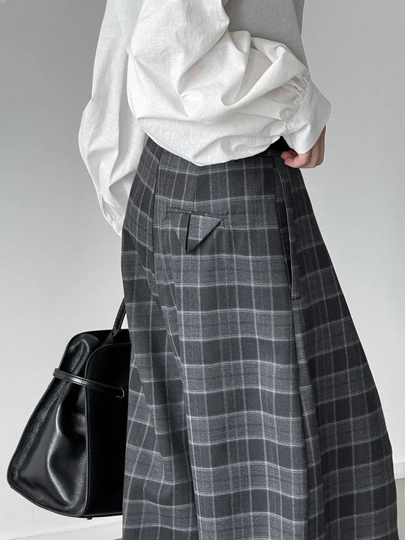 Women’s Plaid Pants Ultra-Wide