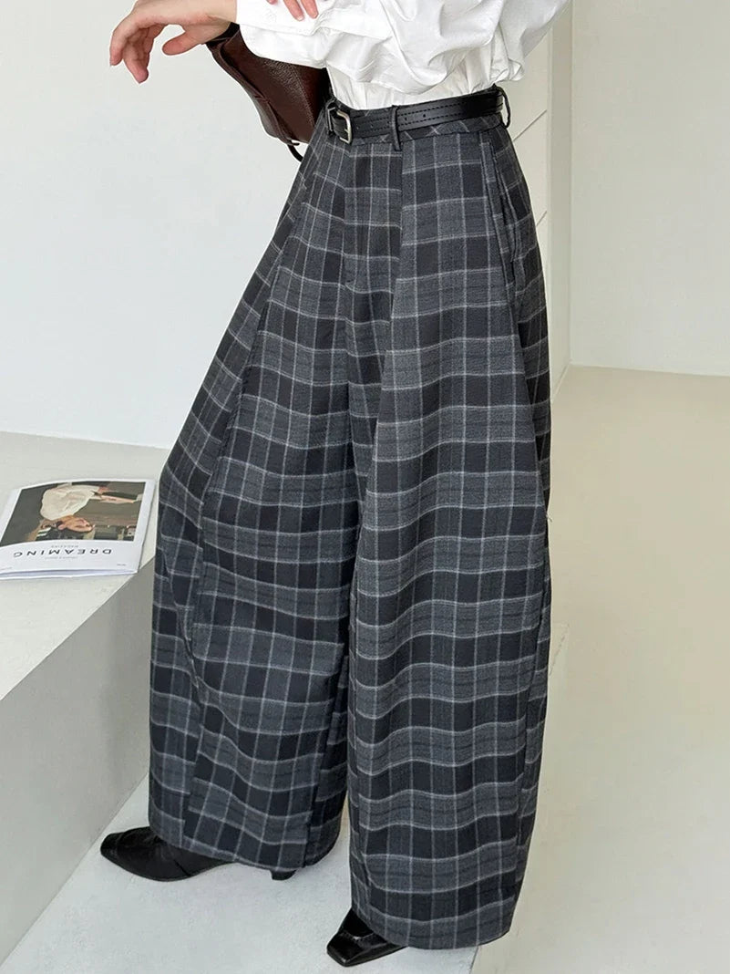 Women’s Plaid Pants Ultra-Wide