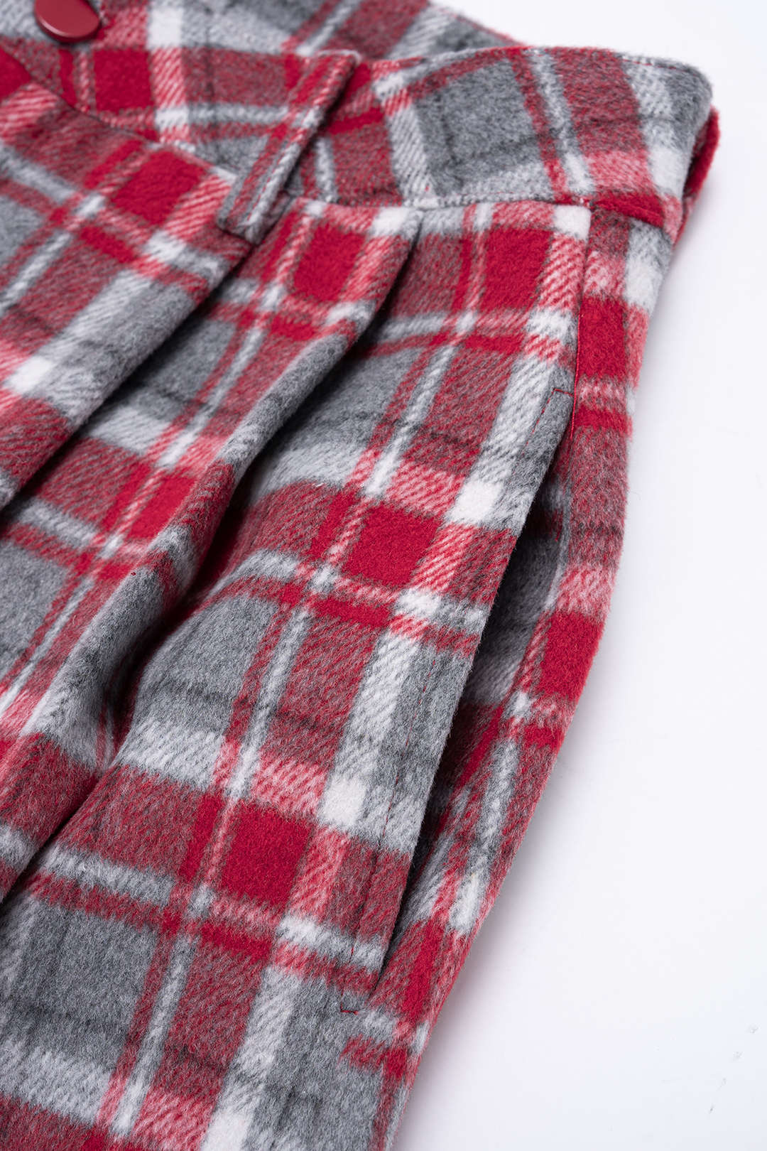 Women’s Plaid Wide-Leg Pants Set