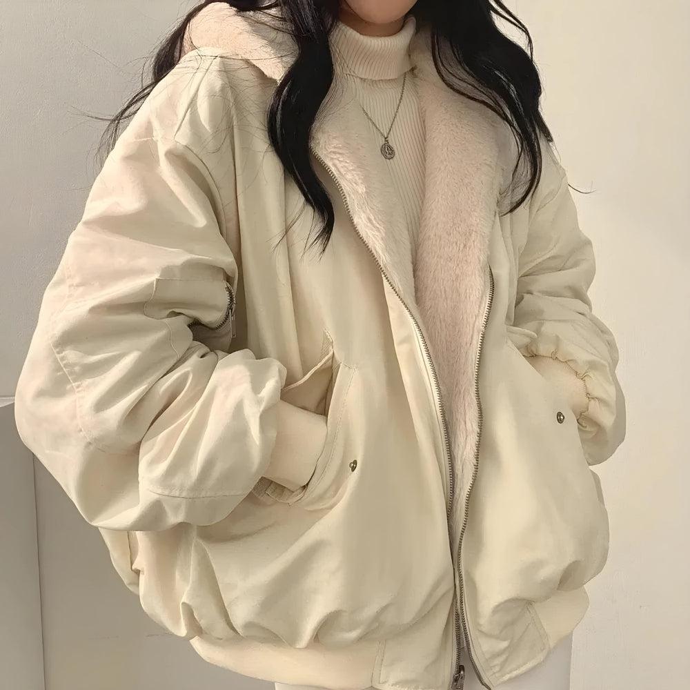 Women’s Reversible Hooded Teddy Jacket