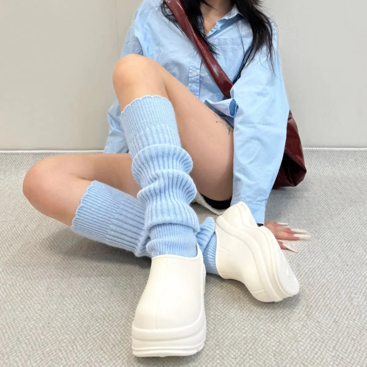 Women's Ribbed Knit Leg Warmers
