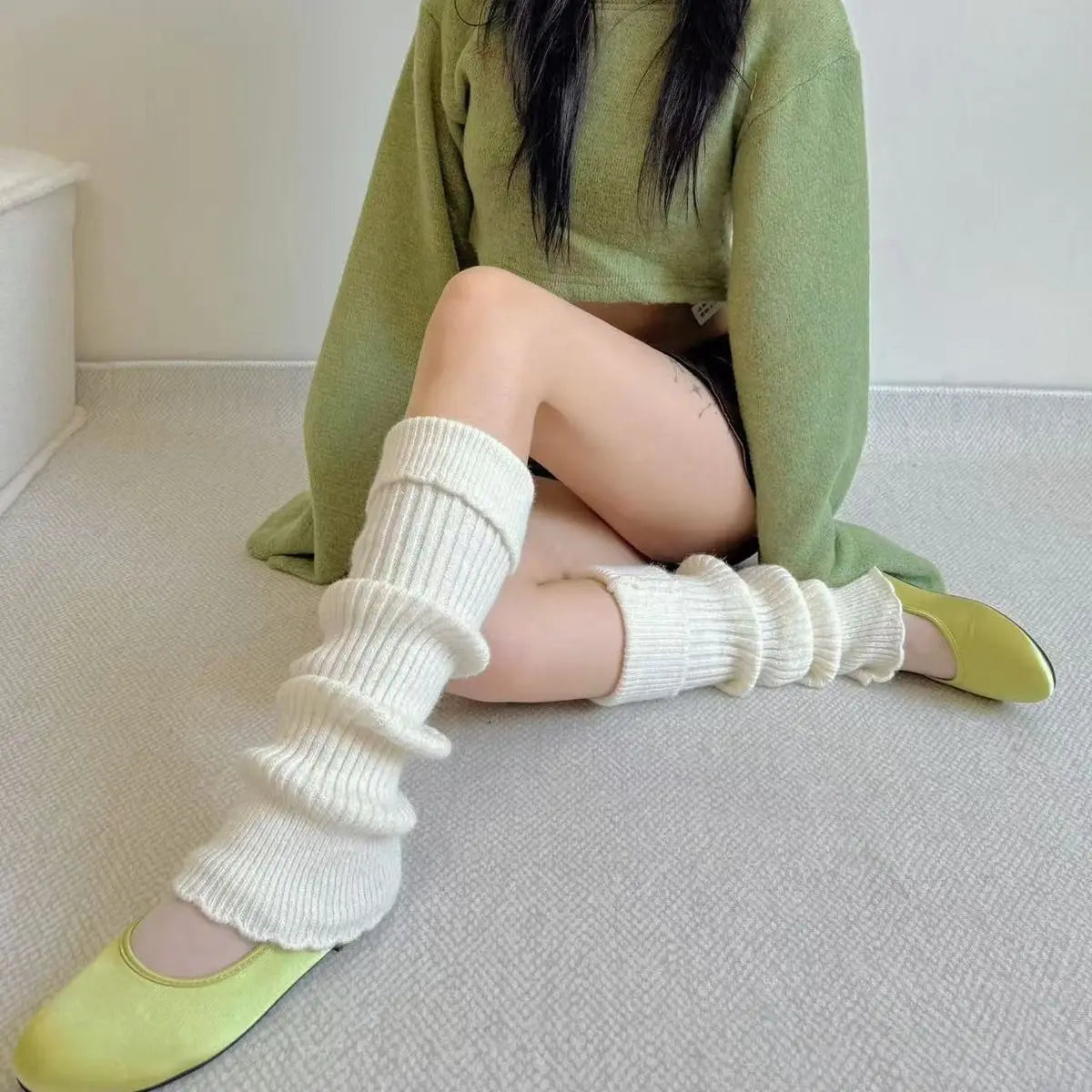 Women's Ribbed Knit Leg Warmers