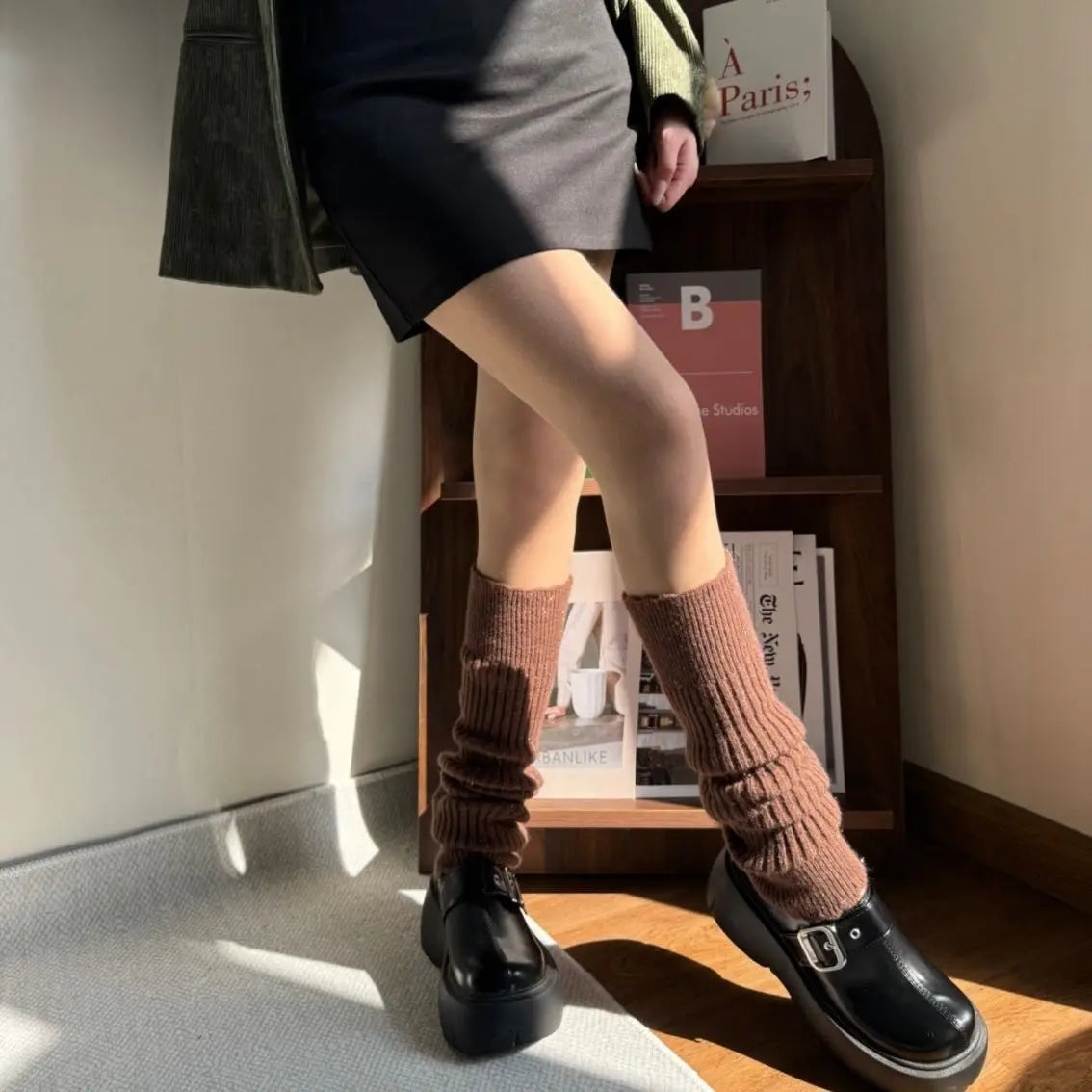 Women's Ribbed Knit Leg Warmers