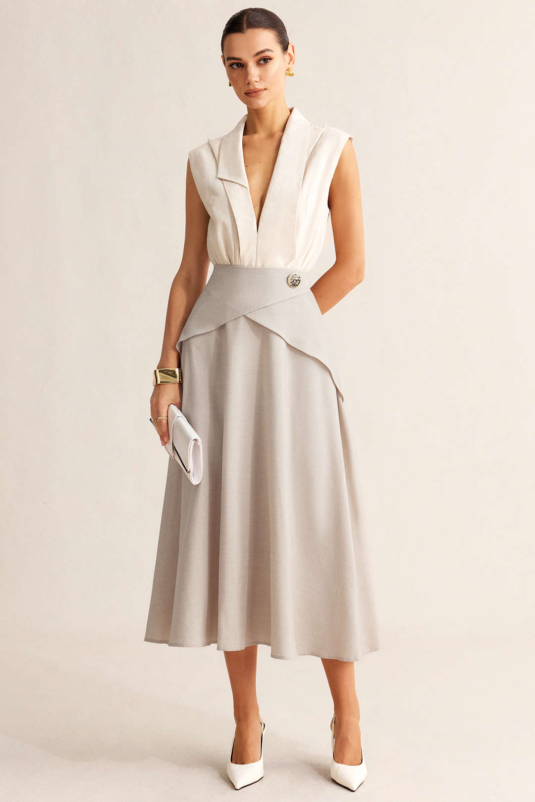 Women’s Ruched High-Waisted Skirt