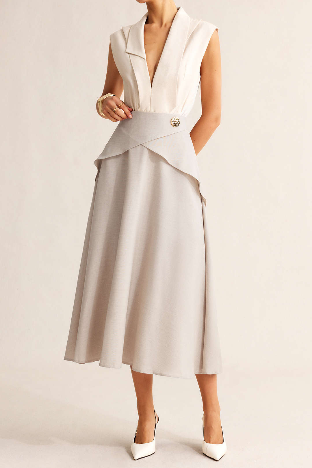 Women’s Ruched High-Waisted Skirt
