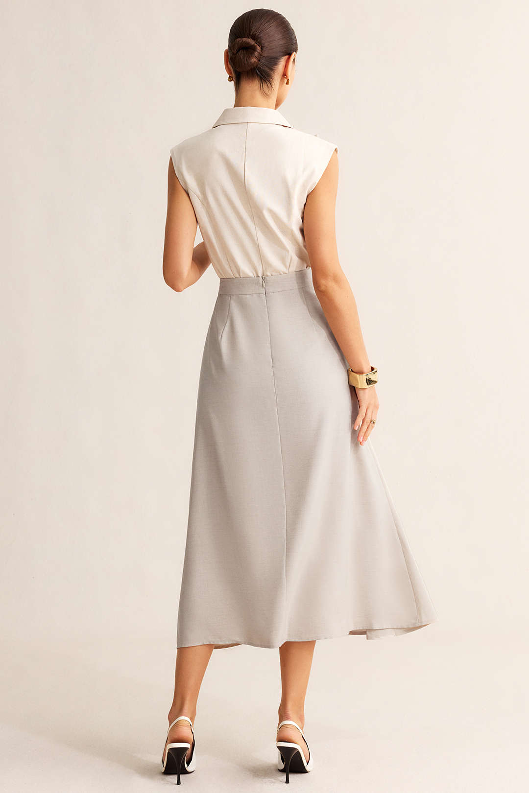 Women’s Ruched High-Waisted Skirt