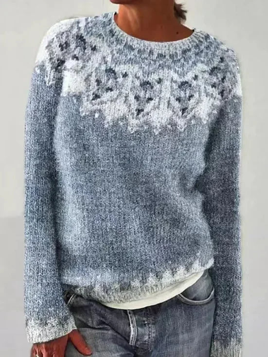 Women's Scandinavian Patterned Sweater