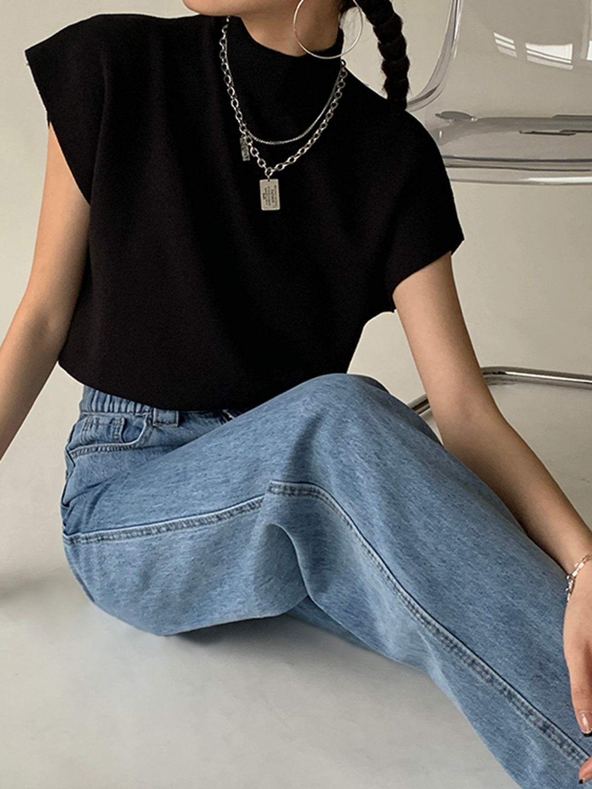 Women's Sleeveless Knit Sweater