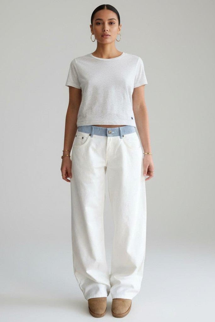 Women’s Striped Jeans with Relaxed Fit