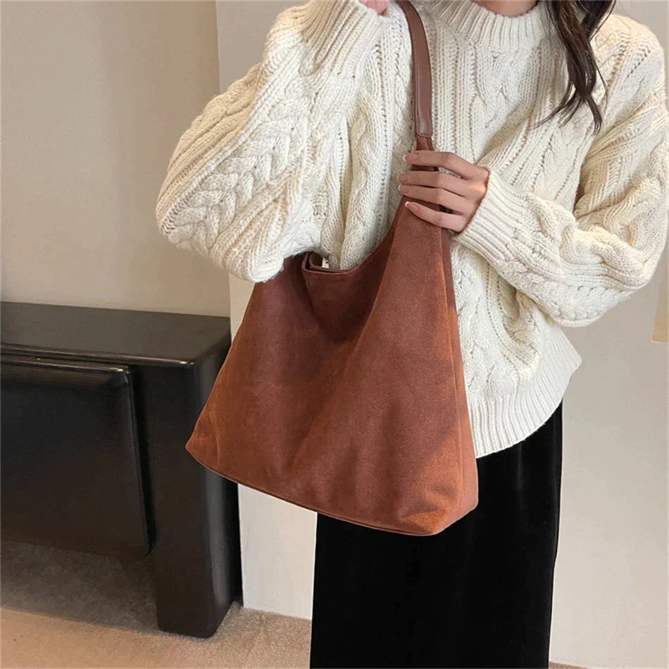 Women's Suede Shoulder Bag