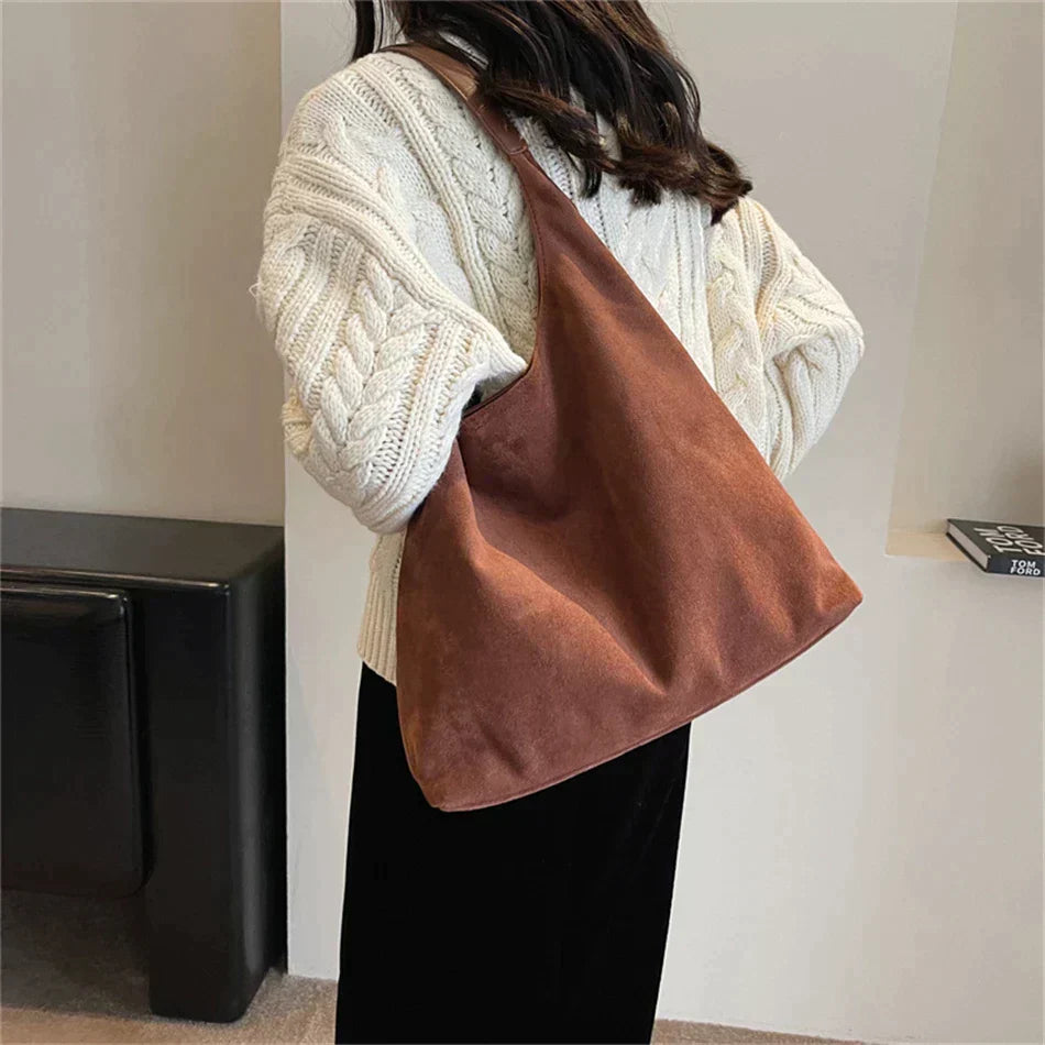Women's Suede Shoulder Bag