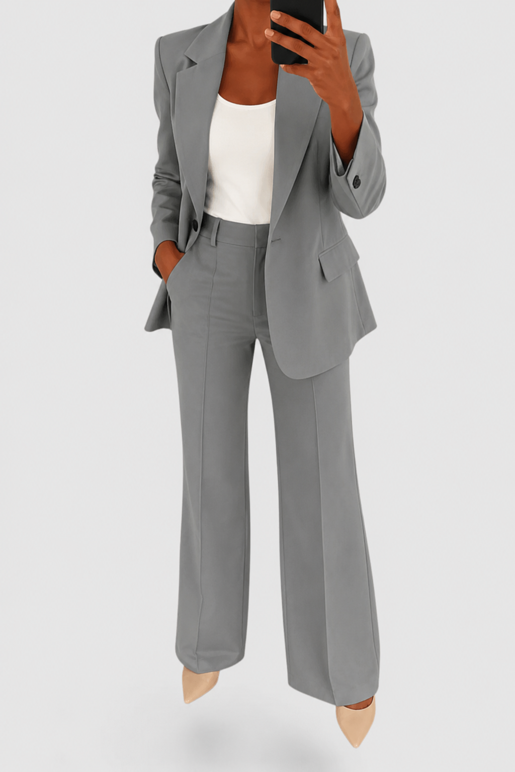 Women’s Suit Set with Flare Pants
