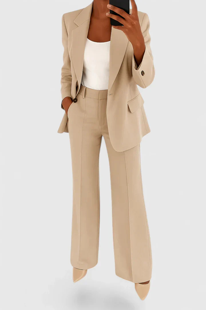 Women’s Suit Set with Flare Pants
