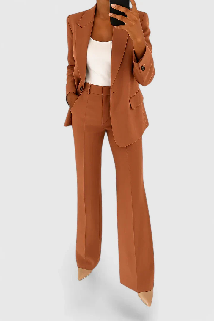 Women’s Suit Set with Flare Pants