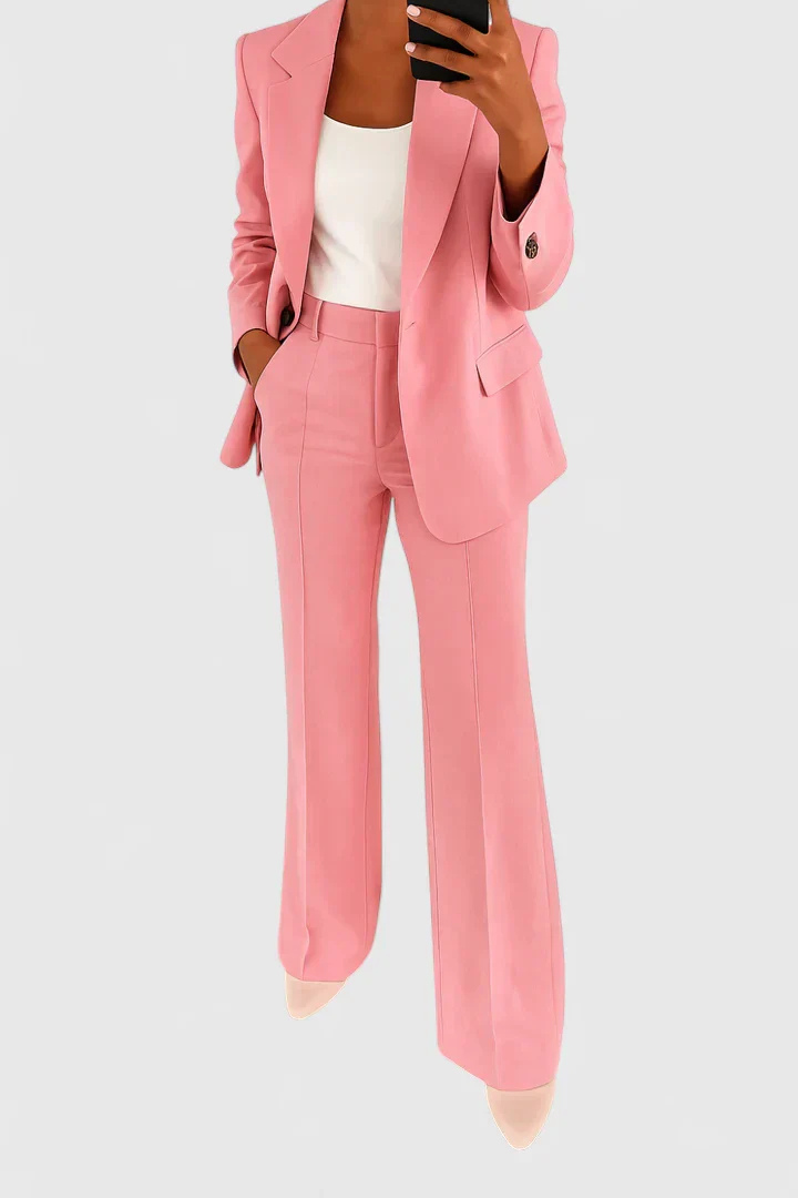 Women’s Suit Set with Flare Pants