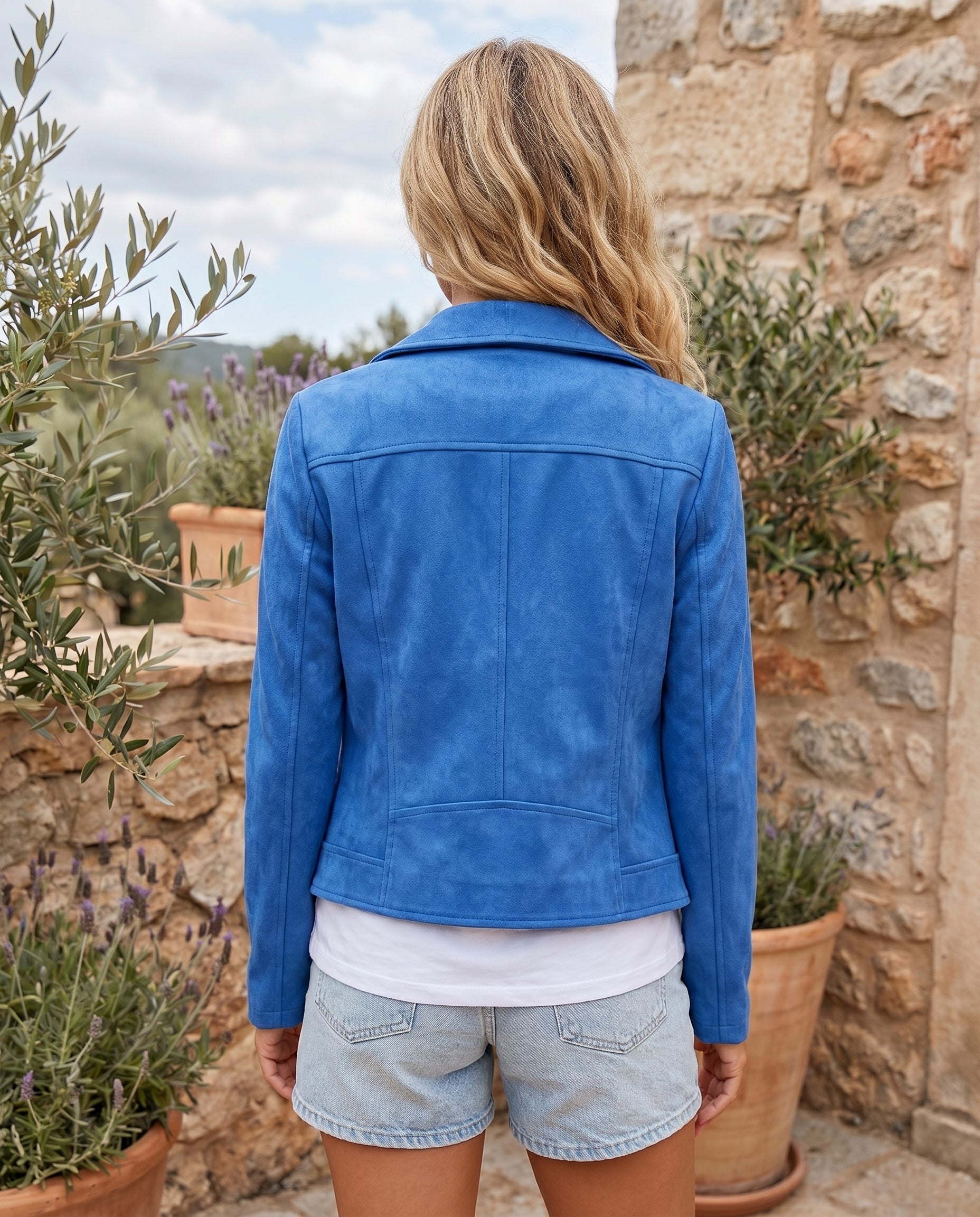 Women’s Tailored Suede-Effect Jacket