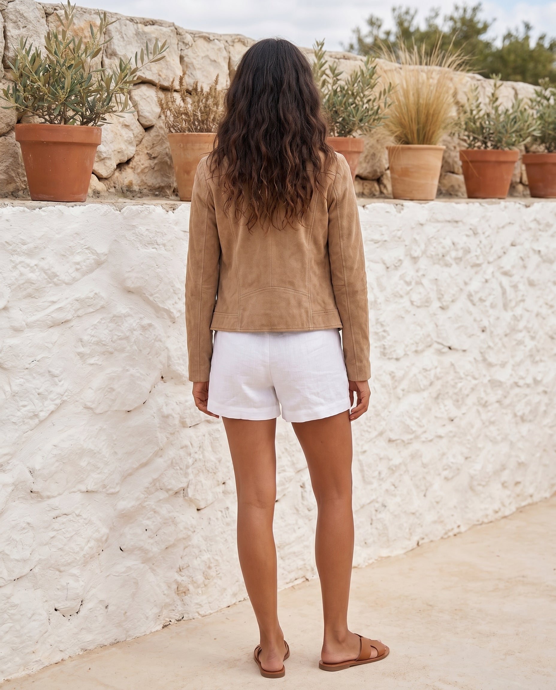 Women’s Tailored Suede-Effect Jacket