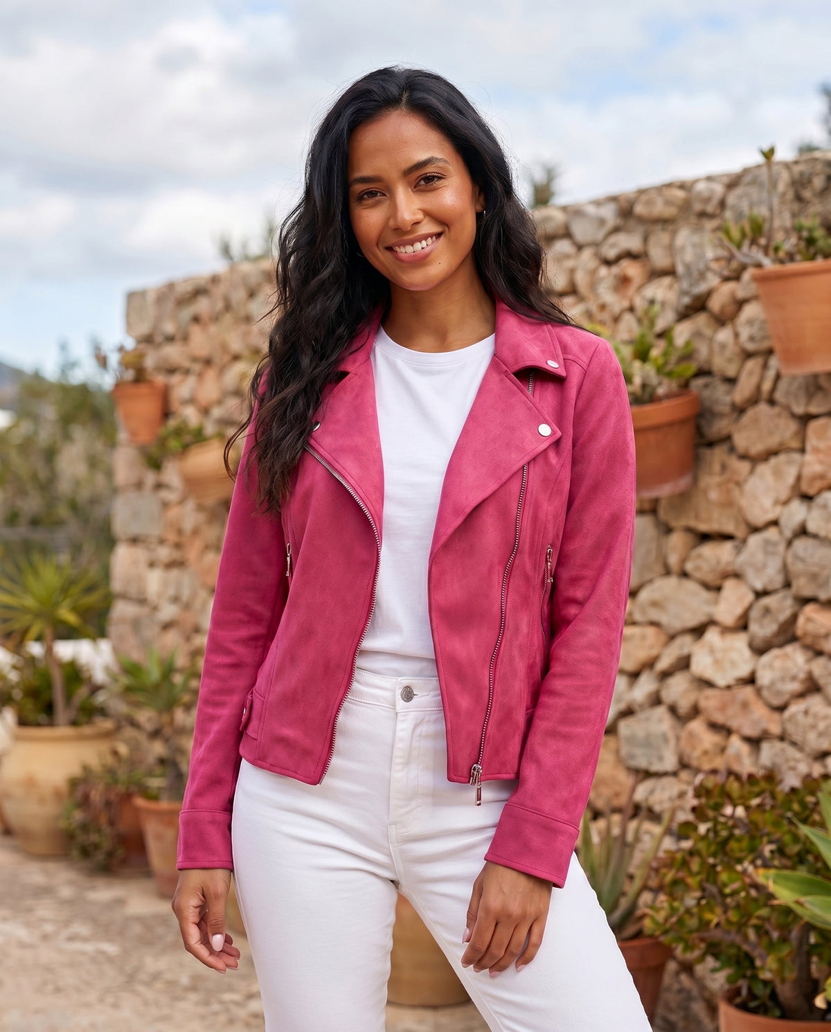 Women’s Tailored Suede-Effect Jacket