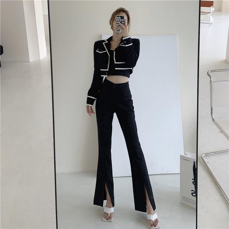 Women’s Wide-Leg Dark Academia Pants