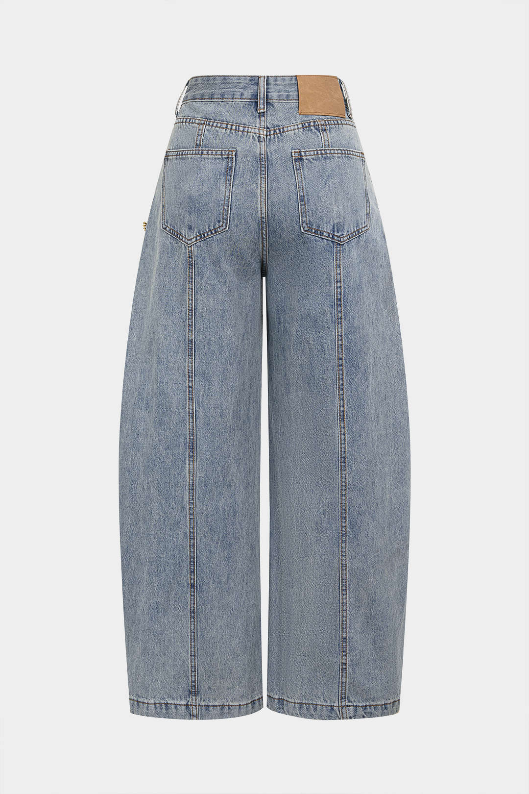 Women’s Wide-Leg Jeans with Metallic Details