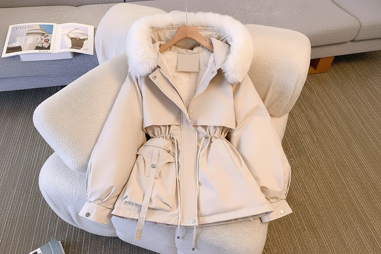 Women’s Winter Coat with Fur Collar