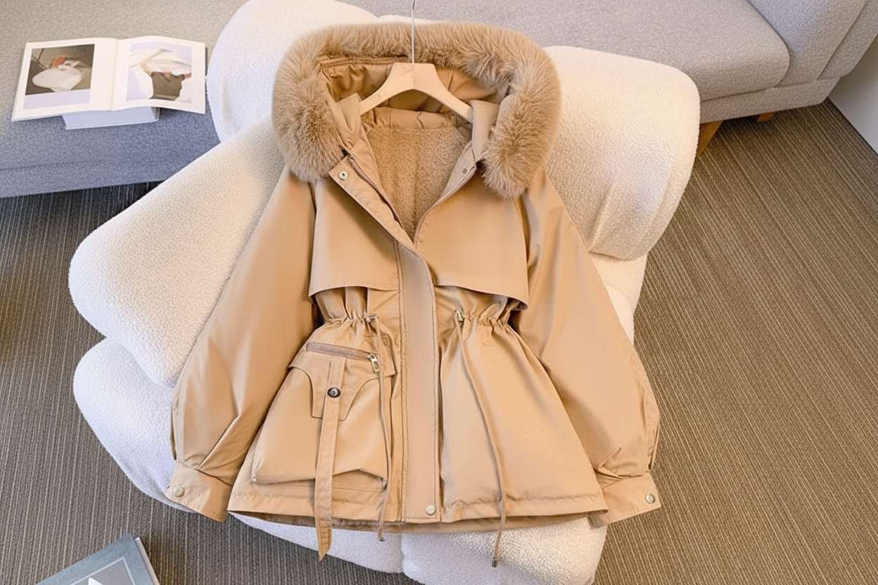 Women’s Winter Coat with Fur Collar