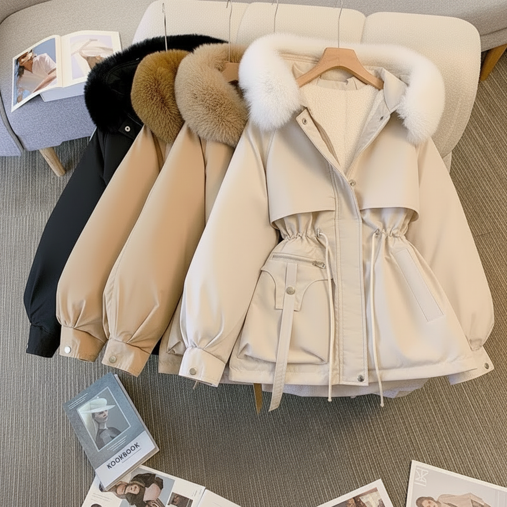 Women’s Winter Coat with Fur Collar