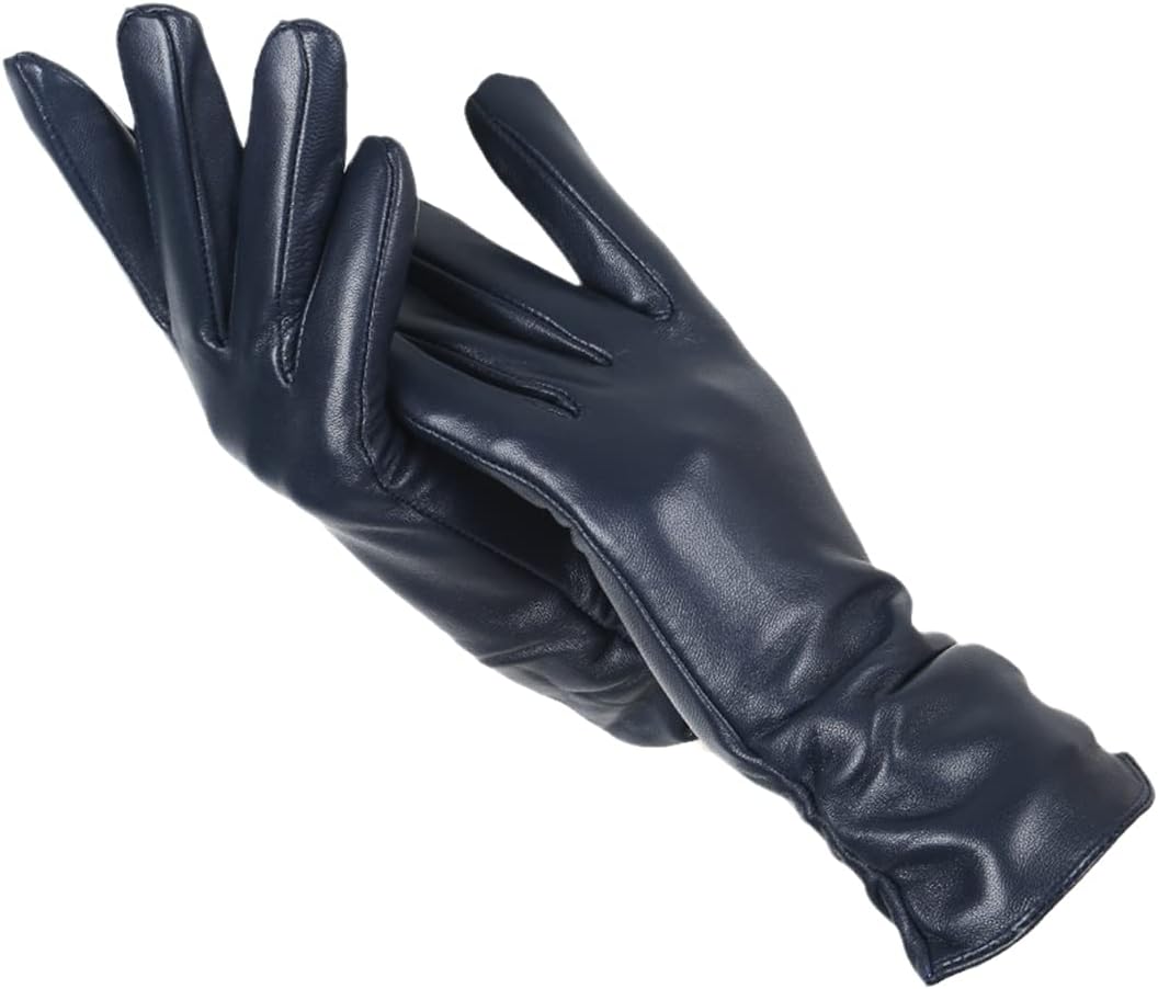 Wool-Lined Leather Gloves
