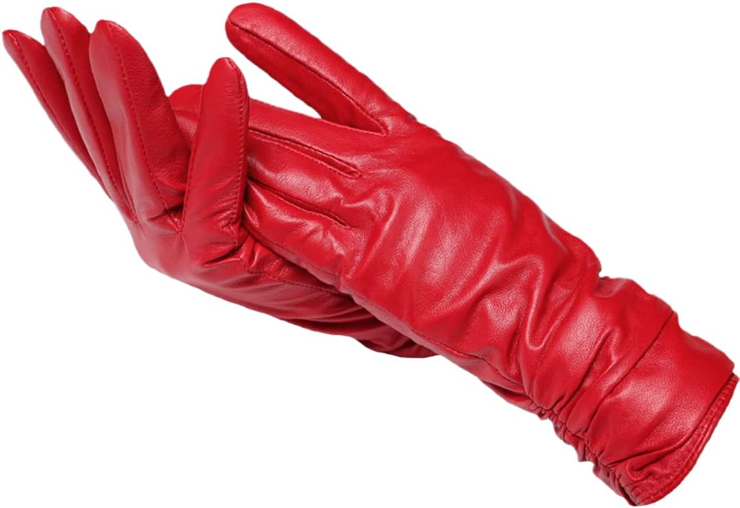 Wool-Lined Leather Gloves
