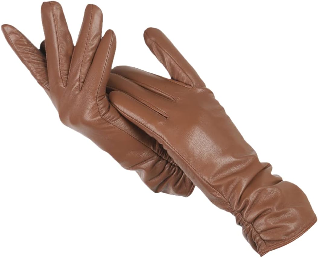 Wool-Lined Leather Gloves