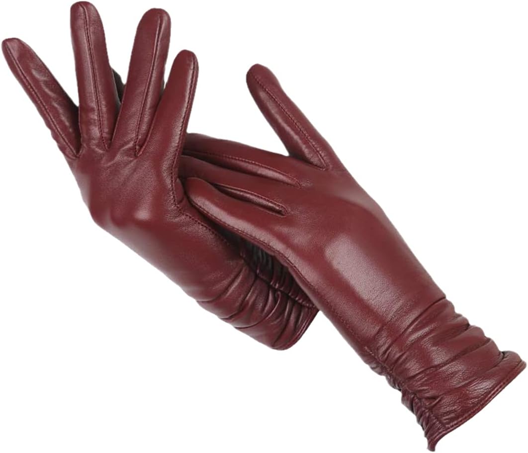 Wool-Lined Leather Gloves