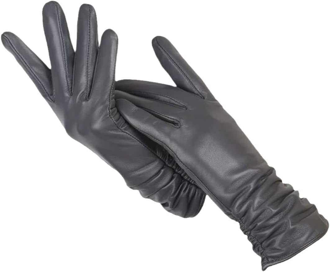 Wool-Lined Leather Gloves