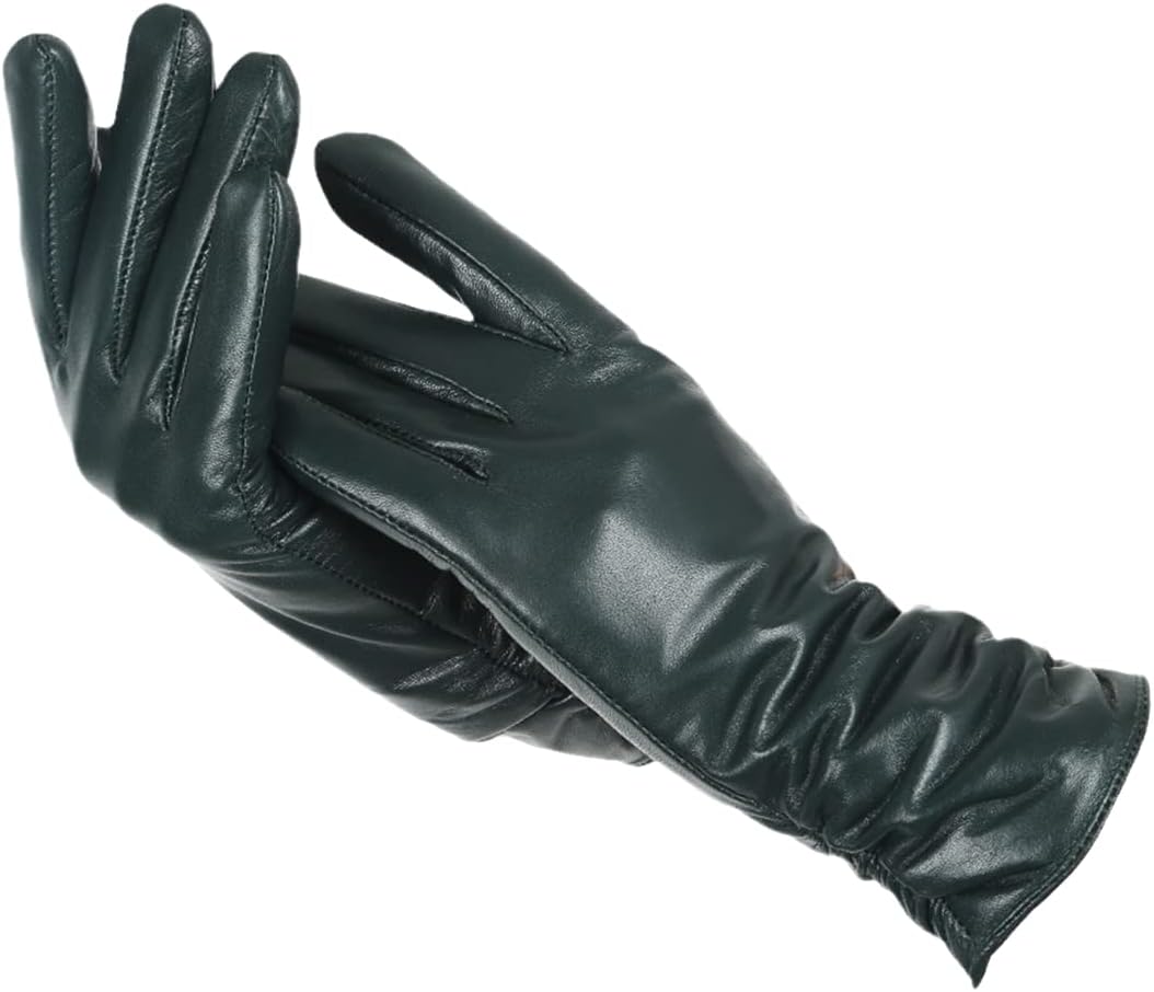 Wool-Lined Leather Gloves