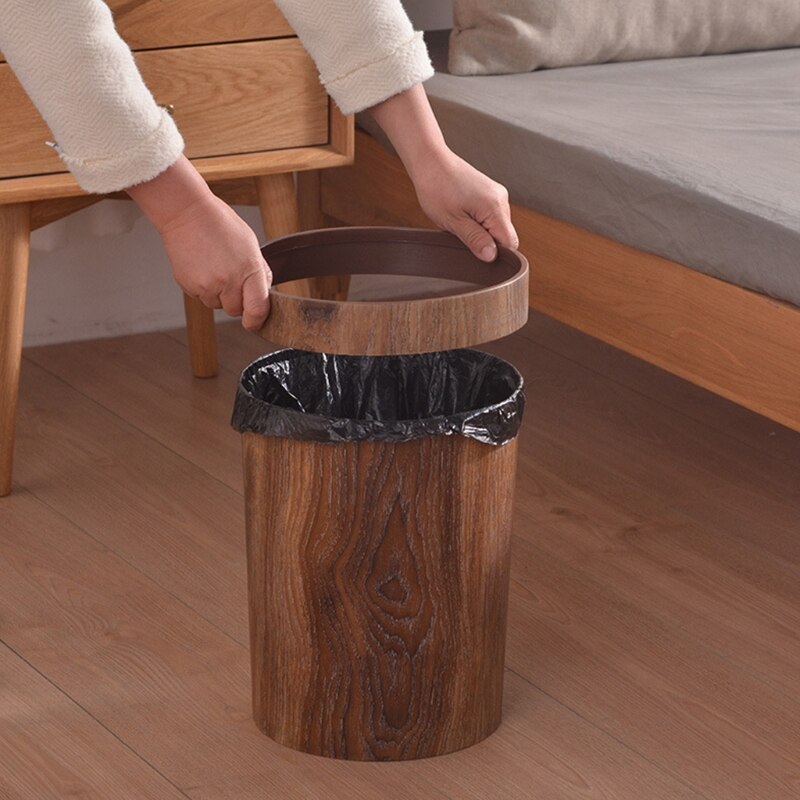 Wood Non-Toxic Trash Can
