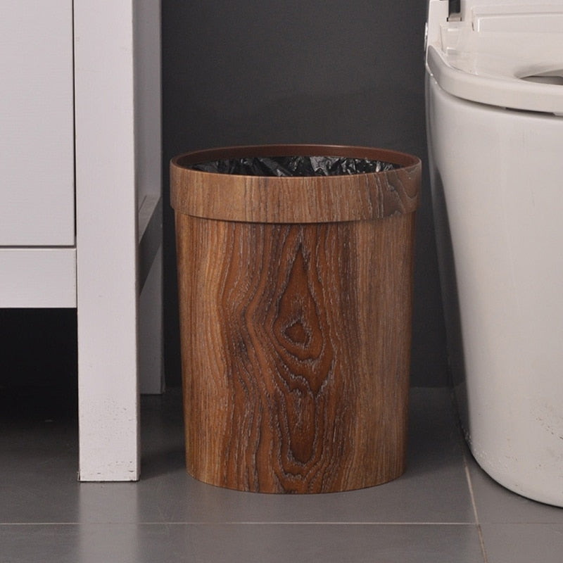 Wood Non-Toxic Trash Can