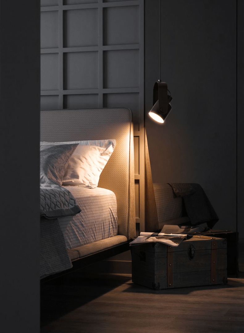 Nordic Wood and Metal LED Pendant Light with Slim Minimalist Design